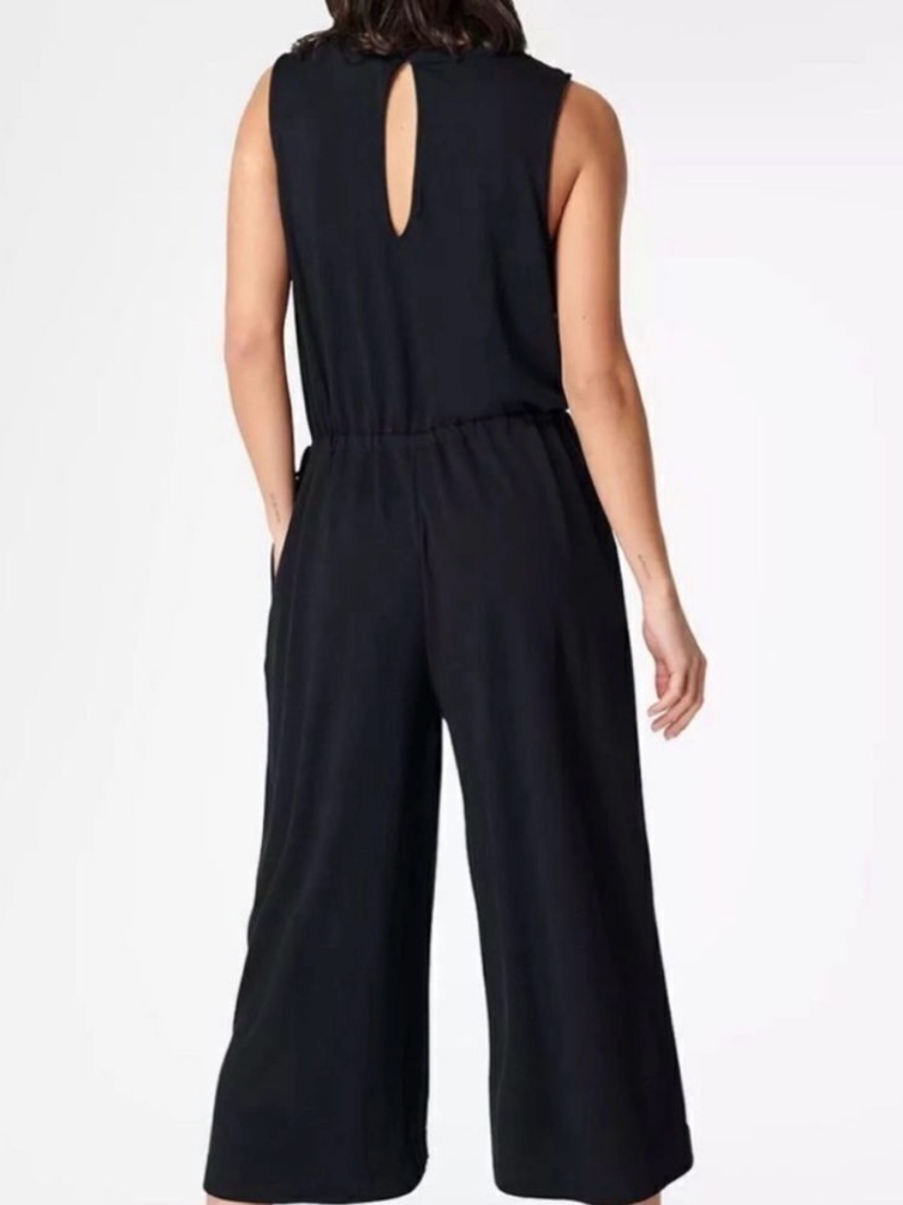 NWT Sweaty Betty Cruise Cupro Stretch Knit V Neck Sleeveless Jumpsuit Jumper M - Picture 3 of 9